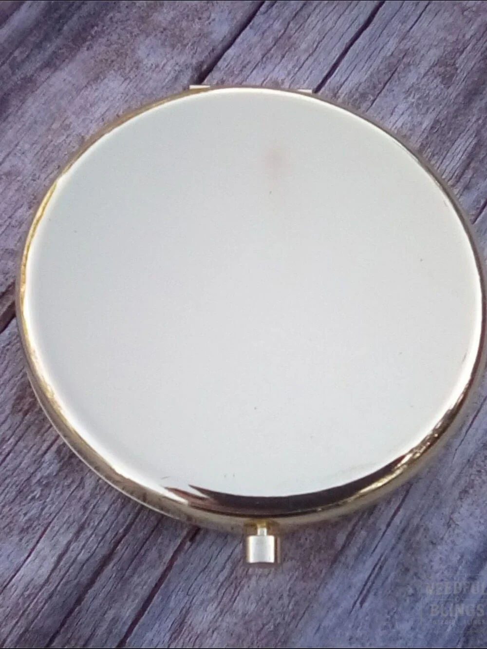 To My Wife Gold Tone Compact Mirror Purse Mirror Gift